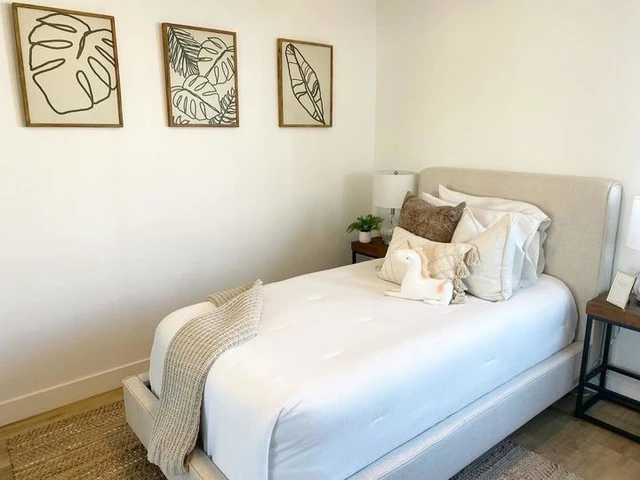 Dean Sand Twin Upholstered Panel Bed - Image 7